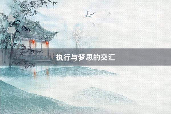 执行与梦思的交汇